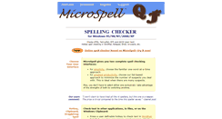 Desktop Screenshot of microspell.com